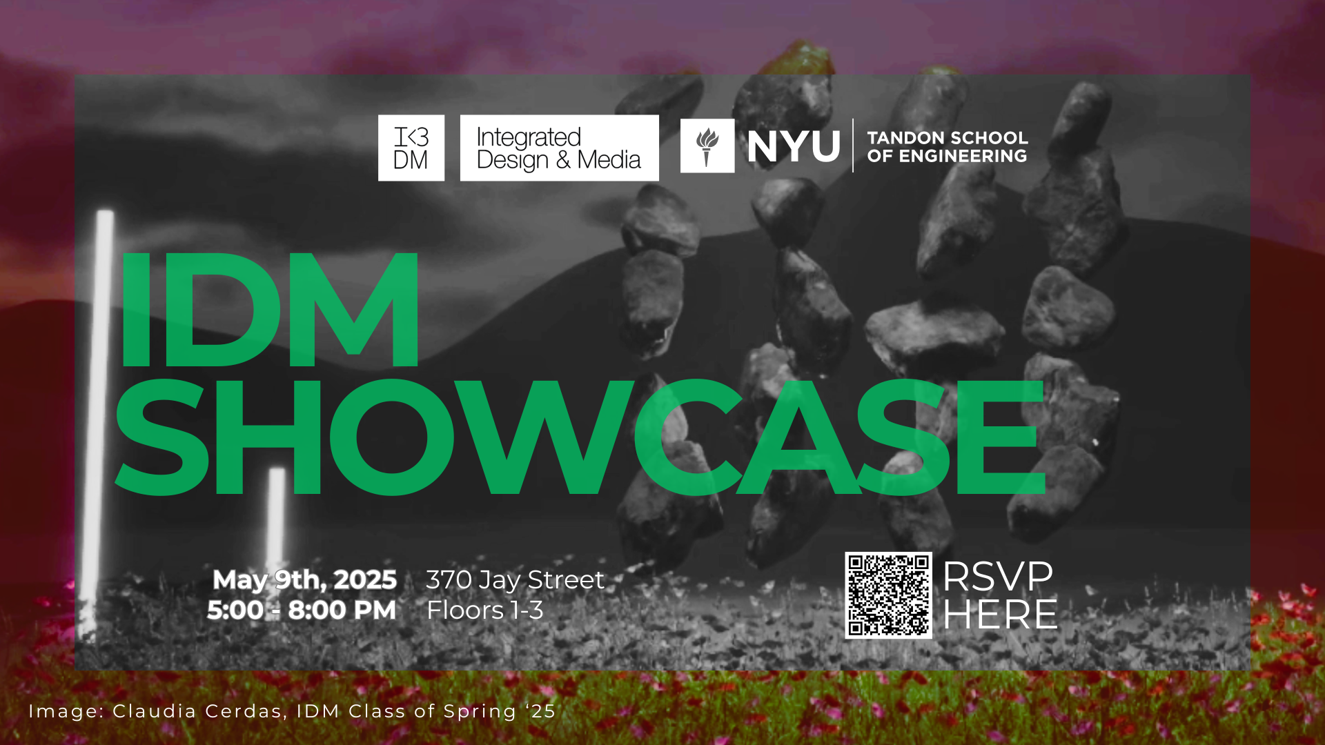Banner advertisement for the IDM spring showcase